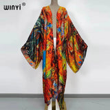 Afro Boho Batwing Kimono Maxi Holiday