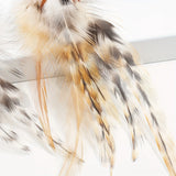 Phatbird 1 piece of Bohemian ethnic style feather earrings - exquisite pearl gift suitable for women