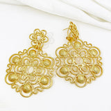 Phatbird Earrings For Women Gold Color Big Drop Earrings 18K Gold Plated