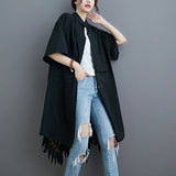 Asymmetry Lace Back Oversize Shirt