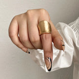 Elastic Rope Adjustable Geometric Matte Rings