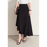 Irregular Hi-Lo Drape Skirt