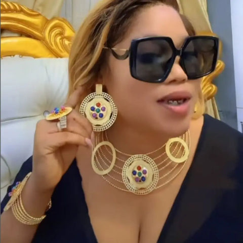 Phatbird Brazilian Gold Bridal Jewellery Set