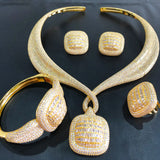 4-Pieces Square Statement Jewellery set