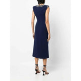 YUMDAI Gorgeous Dubai Beaded Evening Dress Sparkle Rhinestone Special Occasion Mom Dress Formal Dress Long Wedding Party Dress