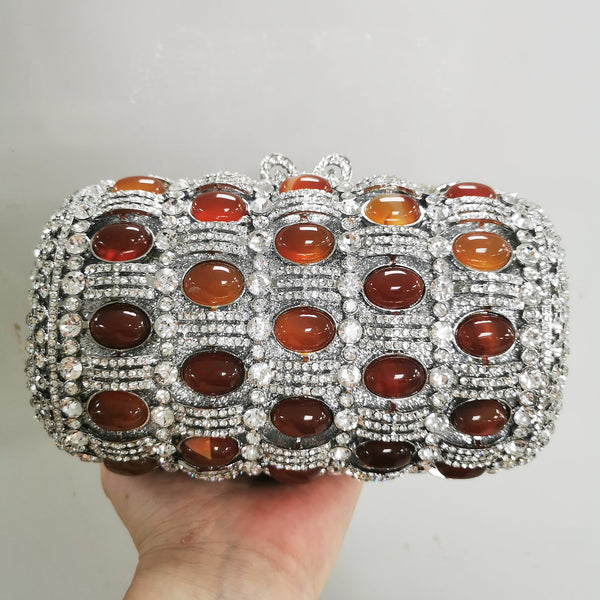 PHATBIRD ICE CRYSTAL AMBER CLUTCH