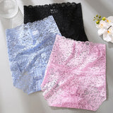 Stretchy French Cut High-Rise Women’s Lace Panties/ Briefs Breathable Lingerie
