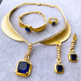 4- Pieces Spiral Wedding Jewellery set