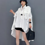 Oversize Hi-Lo Statement Loose Fit Shirt