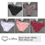 Women Cotton Briefs Intimates Breathable Low Waist Underwear