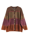 Phatbird Luxe Striped Knit Cardigan