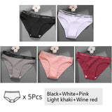 Women Cotton Briefs Intimates Breathable Low Waist Underwear