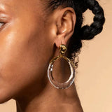 Phatbird Fashion Quality Transparent Clear Women Hoop Drop Earrings Jewelry