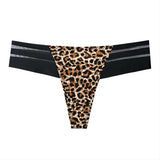 Leopard Print Lace Panties Soft Transparent G-string