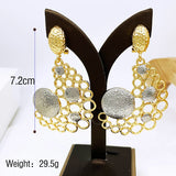 Phatbird Earrings For Women Gold Color Big Drop Earrings 18K Gold Plated