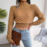 Phatbird Allure Hollow-Knit Crop Jumper