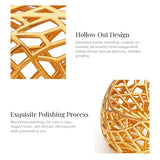 Phatbird 18k Gold Plated Bracelet Luxury Women Big Round Grid Bracelets Brass Fashion Jewelry Banquet Party