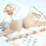 Multi Backless Plunge Half Cup Push Up Bras