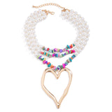 Phatbird Majestic Heart Pendant Choker Necklace