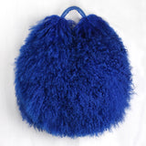 Phatbird Real Mongolia Fur Handbags Women's Lamb Fur Plush Shoulder Bags Soft Fur Hobo Handbag