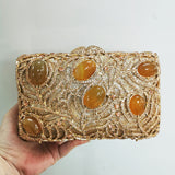 Crystal Women Evening Bags Big Stones Clutch Bag Wedding Bridal Metal Minaudiere Handbags and Purses Ladies Party Clutch (Copy) (Copy)