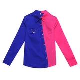 Smart Vibrant long Sleeves Colour Block Shirt