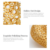 Phatbird Large Arc Gold Color Bracelet Women Hollow Bracelets Brass Fashion Jewelry