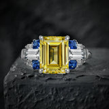 Sapphire Emerald Paraiba Tourmaline Citrine Gemstone Rings