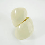 Phatbird  Brown Coffee Irregular Acrylic Resin Chunky Bangles for Women Goth Geometric