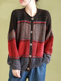 Phatbird Luxe Striped Knit Cardigan