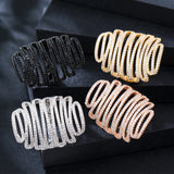 Phatbird Trendy Stacks Charm Statement Ring for Women  Cubic Zircon Finger Rings