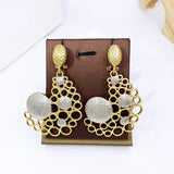 Phatbird Earrings For Women Gold Color Big Drop Earrings 18K Gold Plated