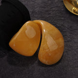 Phatbird  Brown Coffee Irregular Acrylic Resin Chunky Bangles for Women Goth Geometric