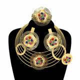 Phatbird Brazilian Gold Bridal Jewellery Set