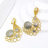 Phatbird Earrings For Women Gold Color Big Drop Earrings 18K Gold Plated