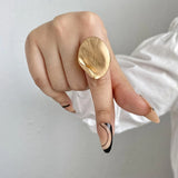 Elastic Rope Adjustable Geometric Matte Rings