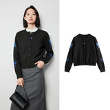 Phatbird Bow Jacquard Knit Cardigan