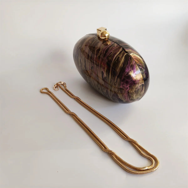 Phatbird Brown Pearl Clutch