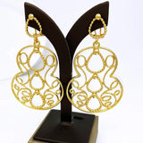 Phatbird Earrings For Women Gold Color Big Drop Earrings 18K Gold Plated