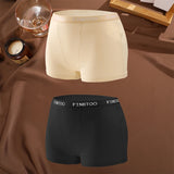 FINETOO 2Pcs/Set Low Waist Women's Underwear Cotton Boxer Plus Size Short Pants For Lady Sexy High Stretch Underwear S-XXL Brief