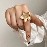 Elastic Rope Adjustable Geometric Matte Rings