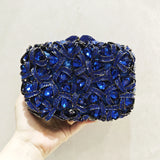 Phatbird Rhinestone Crystal Clutch Purse Gold Metal Evening Wedding Bridesmaid Handbags