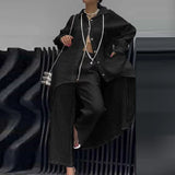 Hi-Lo Top Wide leg Trousers 2-Piece Cotton/Linen Blend