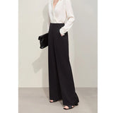 Wide-legged Full Length Trousers