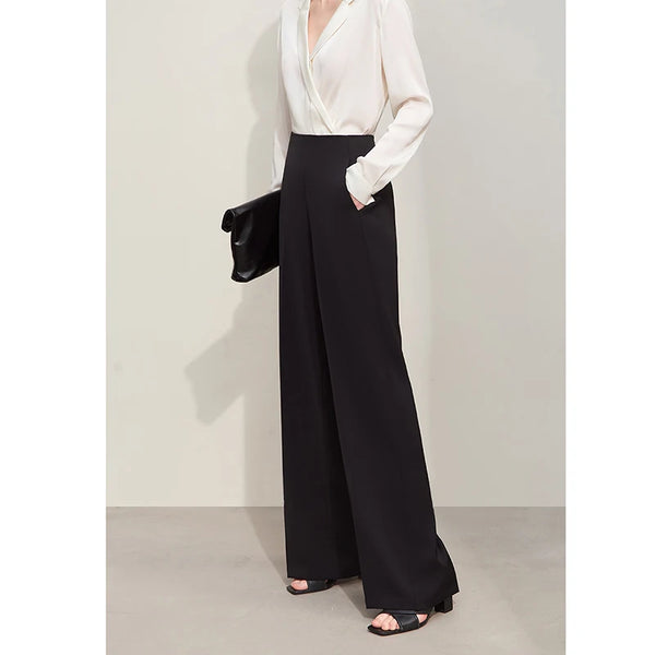 Wide-legged Full Length Trousers
