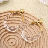Phatbird Fashion Quality Transparent Clear Women Hoop Drop Earrings Jewelry