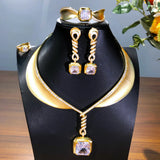 4- Pieces Spiral Wedding Jewellery set
