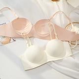 Strapless Push Up Wireless 3/4 Cup Bra