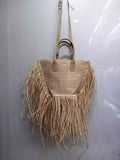 Phatbird tassel Woven raffia straw Beach Bag Woven Shoulder Bag