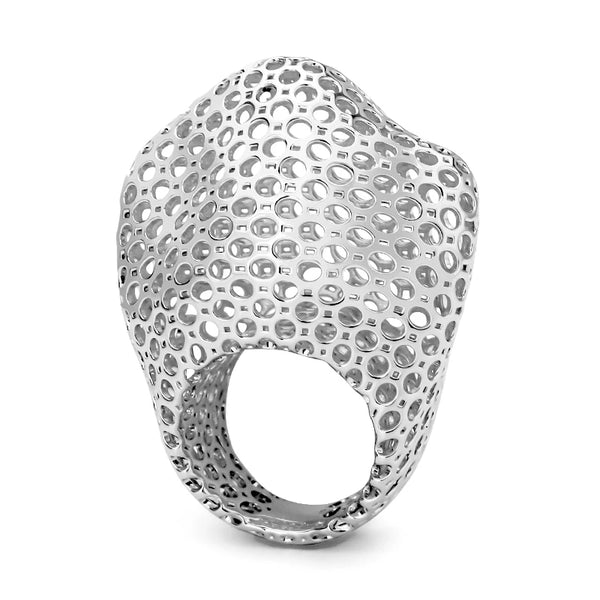 Phatbird Large Crown Shape Rings Hollow Out Copper Ring